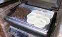 Griddle-Q at lunch with beef burritos