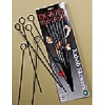 Charcoal Companion - 13 inch Non-Stick Kabob Skewers - Set of 6