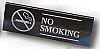 Acrylic No-Smoking Sign - Black