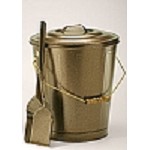 Antique Brass Ash Container & Shovel Sets