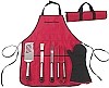 BBQ Aprons & Chef's Set - Red