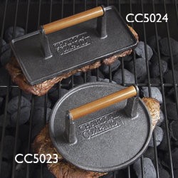 Charcoal Companion - Cast Iron Rectangular Grill Presses