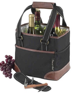 Four Bottle Carriers - Black