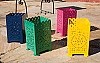 Charcoal Companion - Metal Picado Tabletop Lantern - Yellow