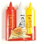 Charcoal Companion - Classic Diner Condiment Bottle Set 