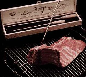 Pig Tail Food Flipper Set - Wooden Gift Box