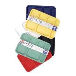 Charcoal Companion - Plastic Food Trays with Compartments - Black