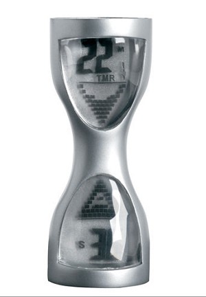 Polder Digital Sand Timer - Silver