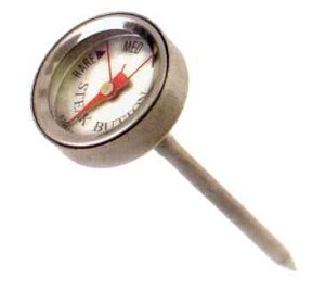 Charcoal Companion - Reusable STEAK BUTTON Meat Thermometer