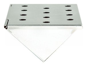 Charcoal Companion - V Shaped Smoker Box For Gas Grills - Stainless Steel - Large