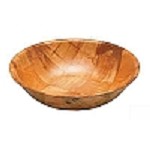 6 inch Woven Wood Serving Bowl