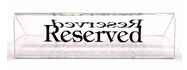 Acrylic Reserved Signs