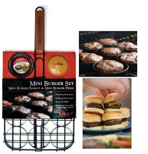 Charcoal Companion - Mini-Burgers Set a/k/a/ Sliders w/ Single Press