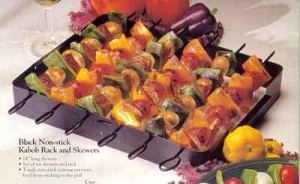 Charcoal Companion - Kabob Rack & Skewers - Black